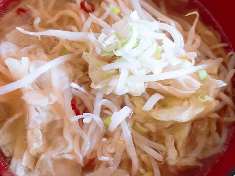 シンプル塩ラーメンのスープ